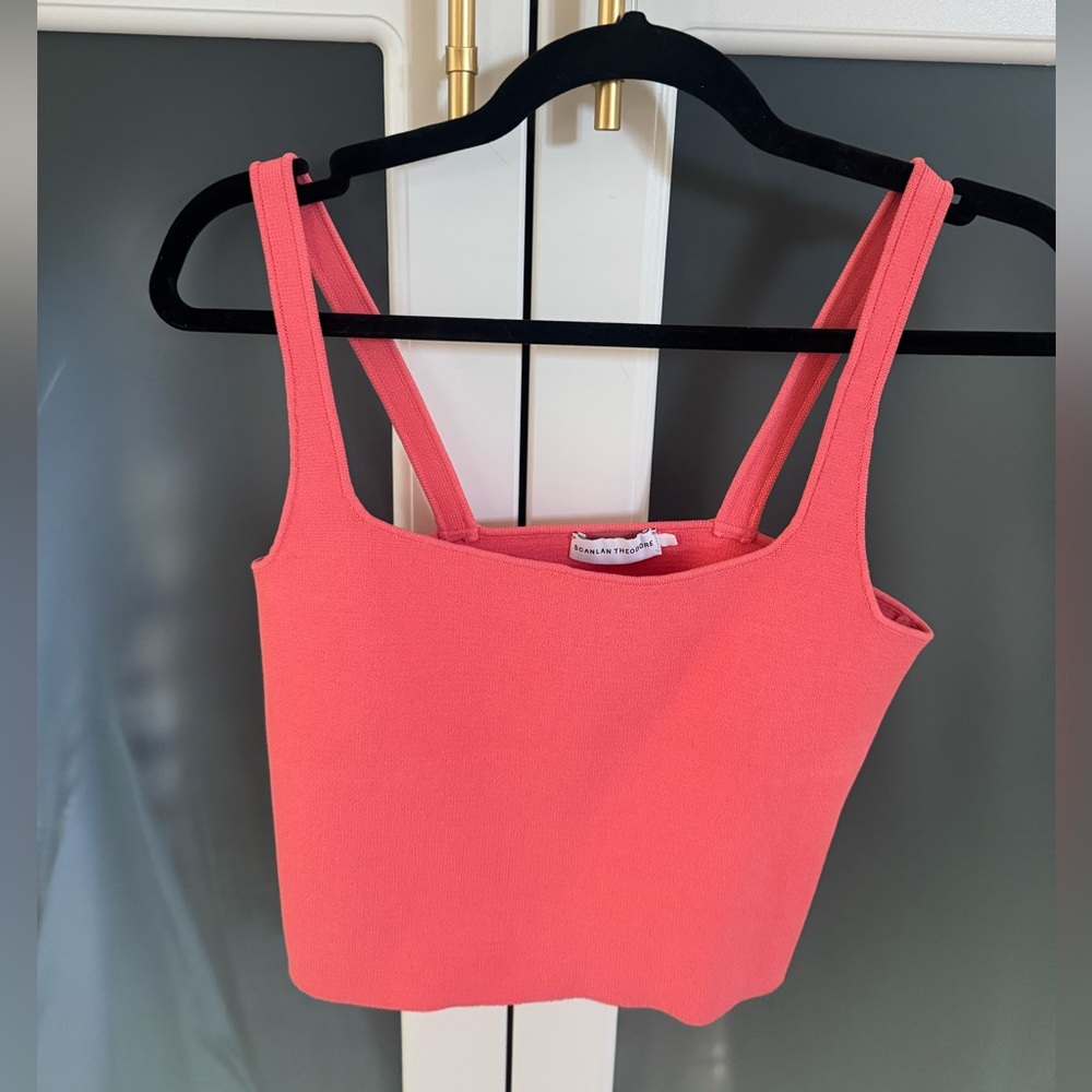 Scanlan Theodore Vibrant Coral Top